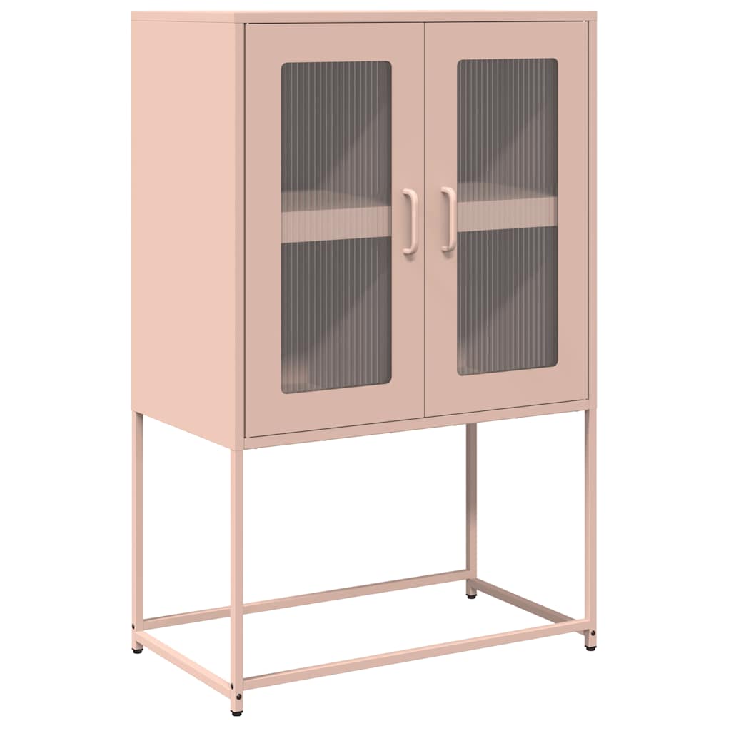 vidaXL High Cabinet 68x39x107 cm Steel Black