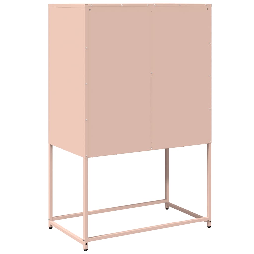 vidaXL High Cabinet 68x39x107 cm Steel Black