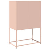 vidaXL High Cabinet 68x39x107 cm Steel Black