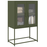 vidaXL High Cabinet 68x39x107 cm Steel Black
