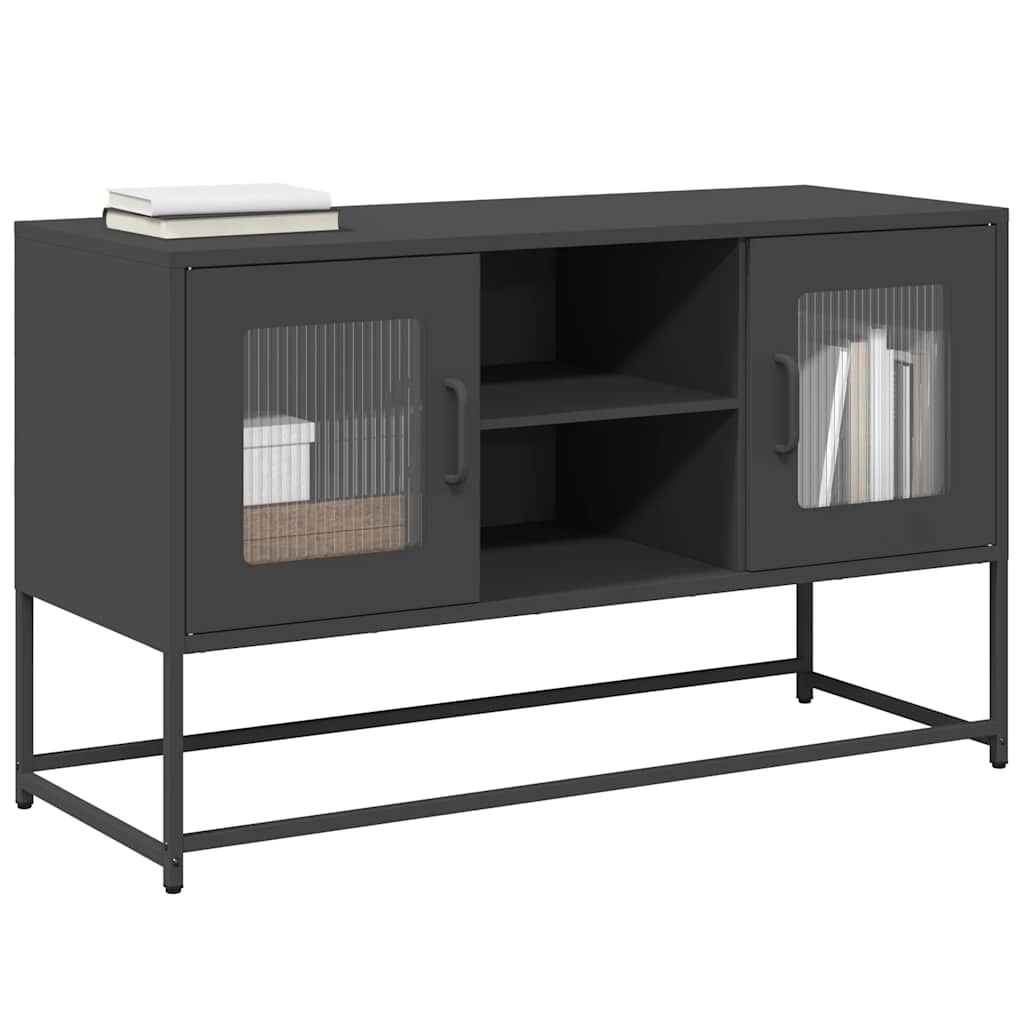 vidaXL TV cabinet 100.5x39x60.5 cm steel black