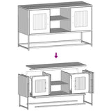 vidaXL TV cabinet 100.5x39x60.5 cm steel black