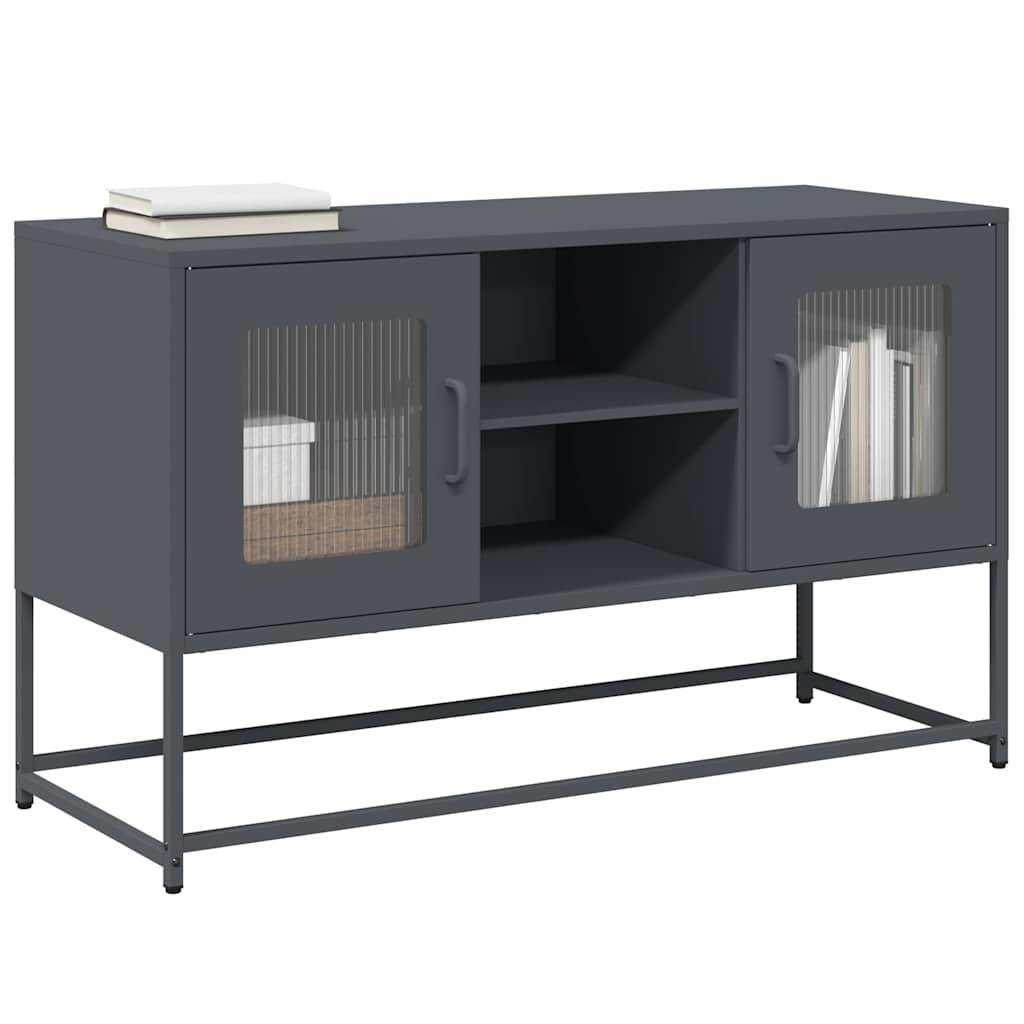 vidaXL TV cabinet 100.5x39x60.5 cm steel black