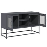 vidaXL TV cabinet 100.5x39x60.5 cm steel black