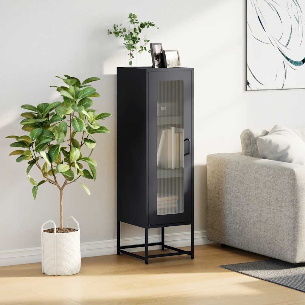 vidaXL Hoge kast 36x39x123 cm koudgewalst staal antracietkleurig