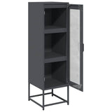 vidaXL Hoge kast 36x39x123 cm koudgewalst staal antracietkleurig