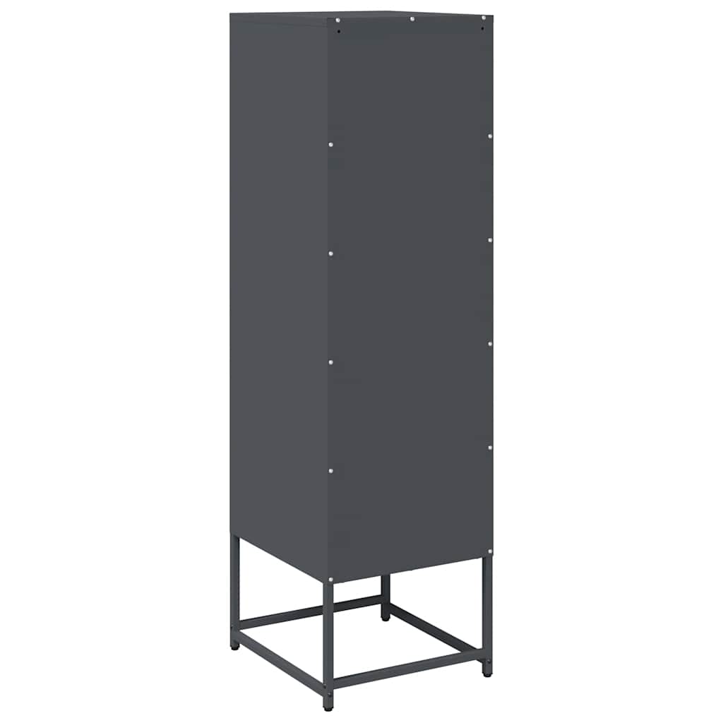 vidaXL Hoge kast 36x39x123 cm koudgewalst staal antracietkleurig
