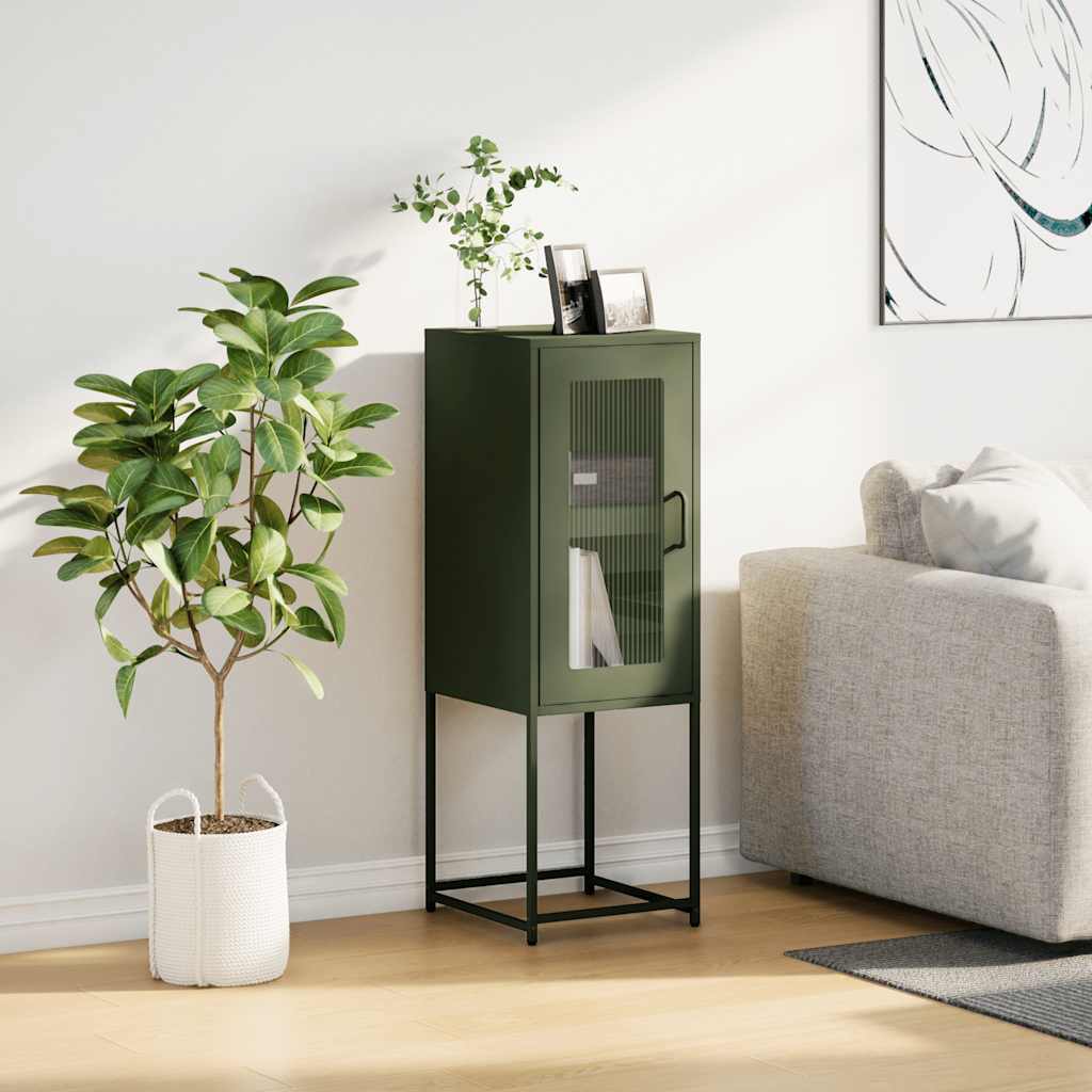 vidaXL Sideboard 36x39x107 cm cold-rolled steel black