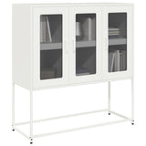 vidaXL Dressoir 100,5x39x107 cm koudgewalst staal zwart