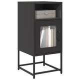 vidaXL Nightstand 36x39x78 cm cold-rolled steel black