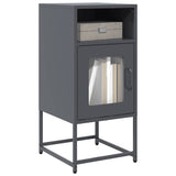 vidaXL Nightstand 36x39x78 cm cold-rolled steel black