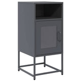 vidaXL Nightstand 36x39x78 cm cold-rolled steel black