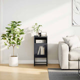 vidaXL Nightstand 36x39x78 cm cold-rolled steel black