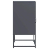 vidaXL Nightstand 36x39x78 cm cold-rolled steel black