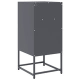 vidaXL Nightstand 36x39x78 cm cold-rolled steel black
