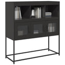 vidaXL Sideboard 100.5x39x107 cm cold-rolled steel black