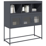 vidaXL Sideboard 100.5x39x107 cm cold-rolled steel black