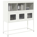 vidaXL Sideboard 100.5x39x107 cm cold-rolled steel black
