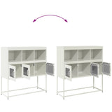 vidaXL Sideboard 100.5x39x107 cm cold-rolled steel black