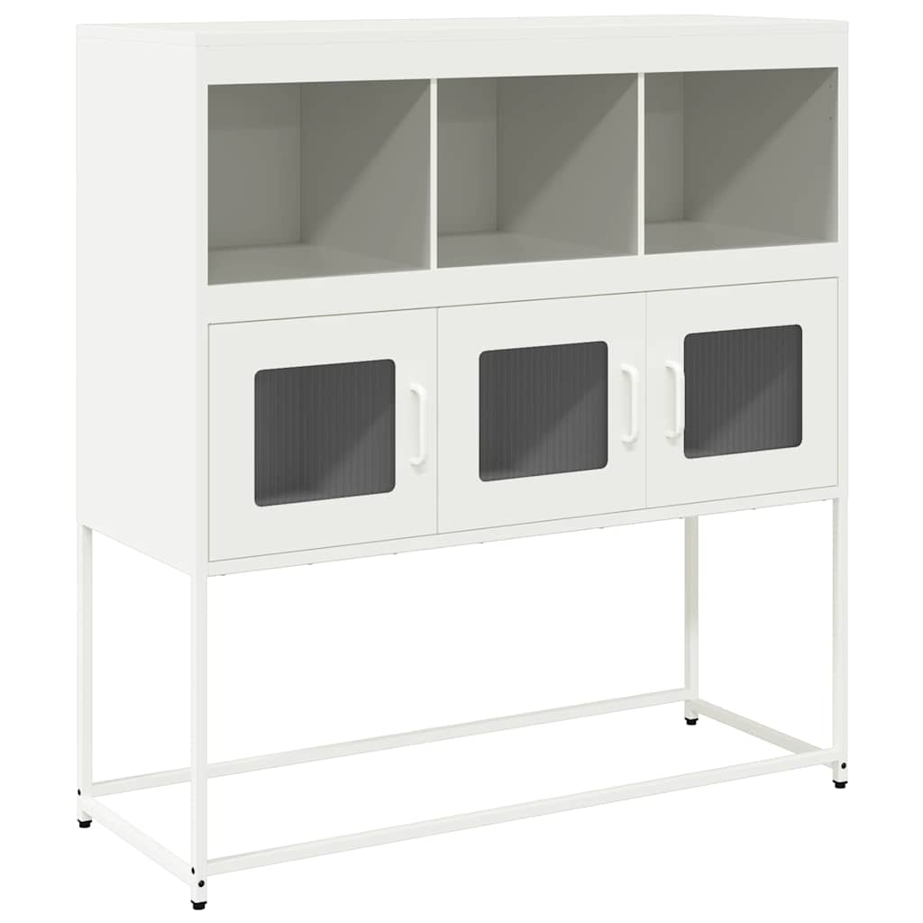 vidaXL Sideboard 100.5x39x107 cm cold-rolled steel black