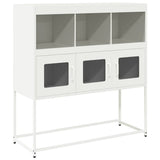vidaXL Sideboard 100.5x39x107 cm cold-rolled steel black
