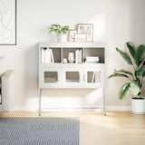 vidaXL Sideboard 100.5x39x107 cm cold-rolled steel black