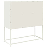 vidaXL Sideboard 100.5x39x107 cm cold-rolled steel black