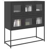 vidaXL Sideboard 100.5x39x107 cm cold-rolled steel black