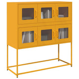 vidaXL Sideboard 100.5x39x107 cm cold-rolled steel black