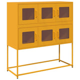 vidaXL Sideboard 100.5x39x107 cm cold-rolled steel black