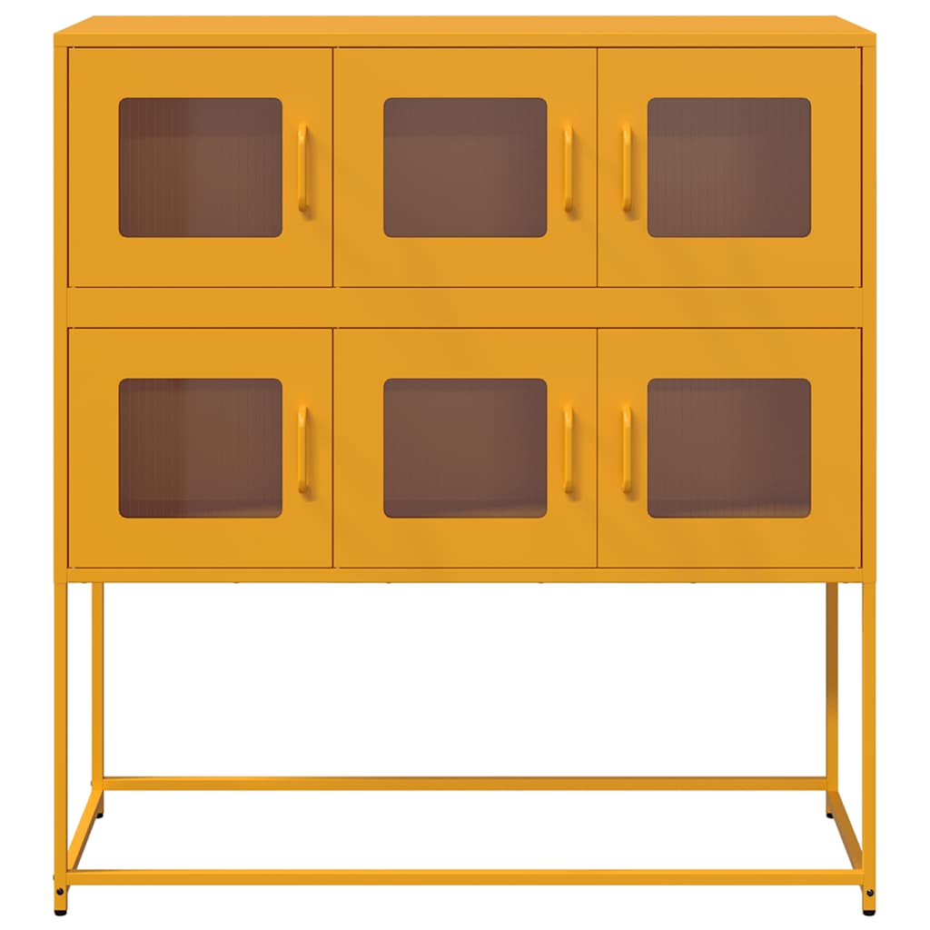 vidaXL Sideboard 100.5x39x107 cm cold-rolled steel black