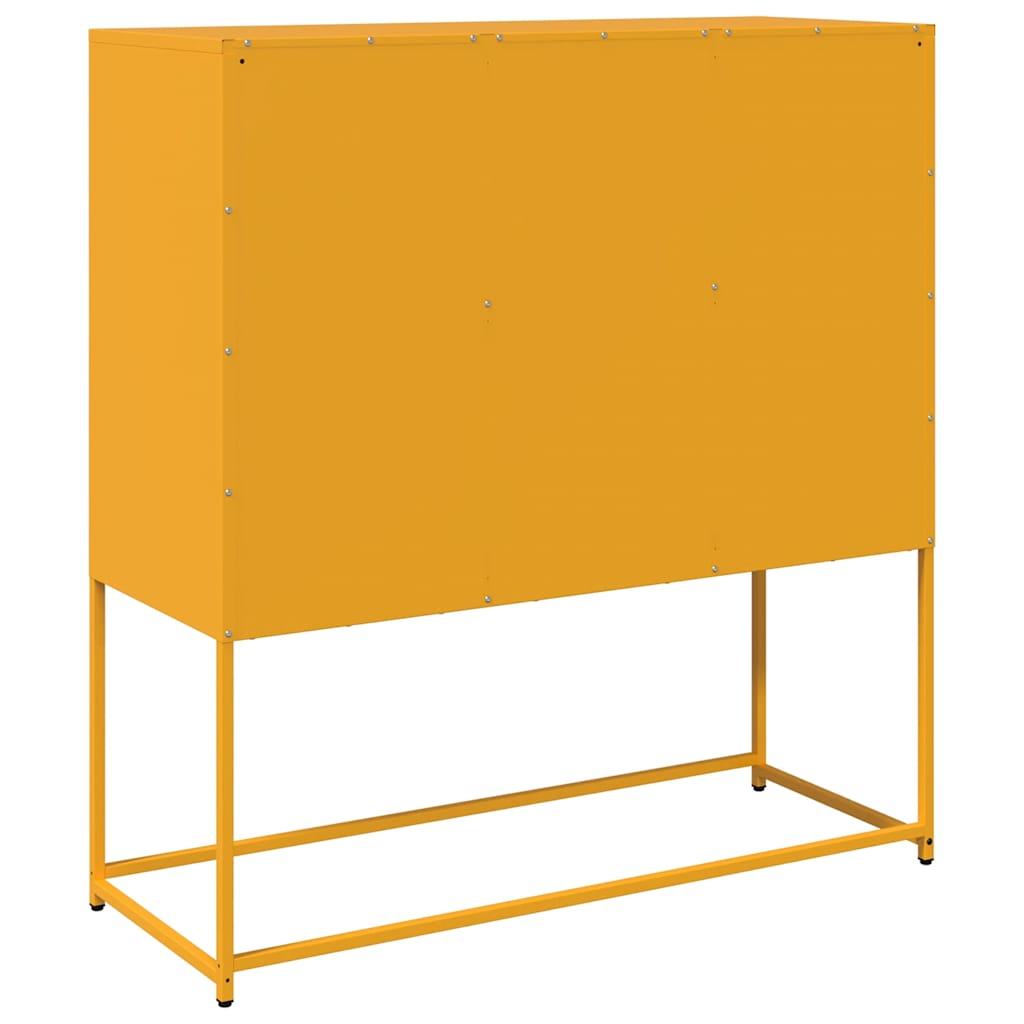vidaXL Sideboard 100.5x39x107 cm cold-rolled steel black