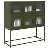 vidaXL Sideboard 100.5x39x107 cm cold-rolled steel black