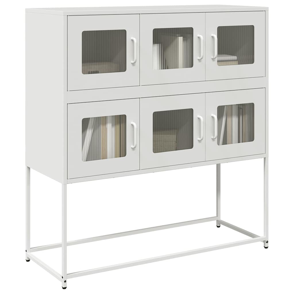 vidaXL Sideboard 100.5x39x107 cm cold-rolled steel black