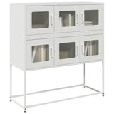 vidaXL Sideboard 100.5x39x107 cm cold-rolled steel black