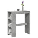 vidaXL Bartafel met rekken 90x40x103,5 cm bewerkt hout wit