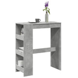 vidaXL Bartafel met rekken 90x40x103,5 cm bewerkt hout wit