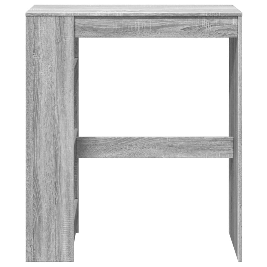 vidaXL Bartafel met rekken 90x40x103,5 cm bewerkt hout wit