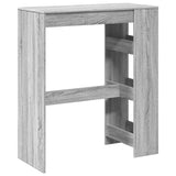 vidaXL Bartafel met rekken 90x40x103,5 cm bewerkt hout wit