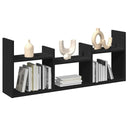 vidaXL Wall Cabinet 100x18x40 cm engineered wood black