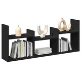 vidaXL Wall Cabinet 100x18x40 cm engineered wood black