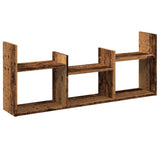 vidaXL Wall Cabinet 100x18x40 cm engineered wood black