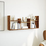 vidaXL Wall Cabinet 100x18x40 cm engineered wood black