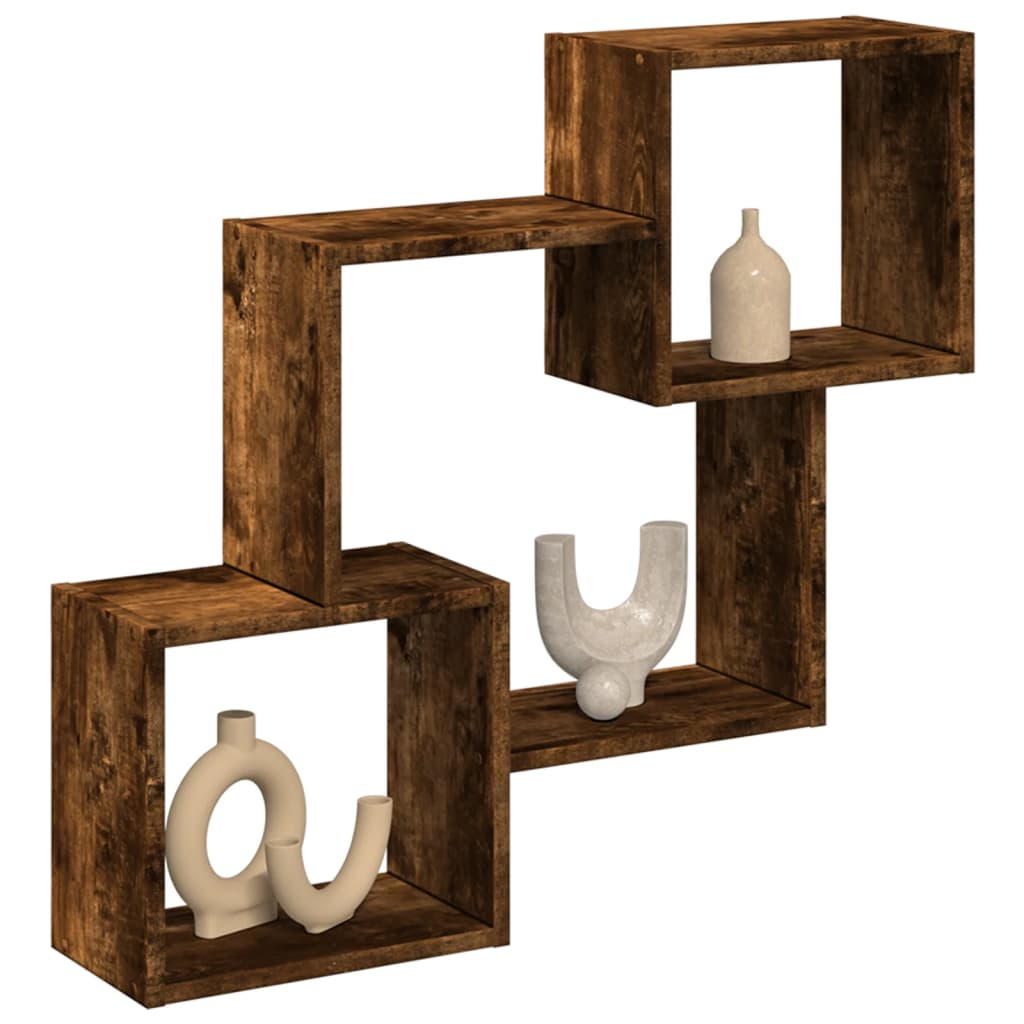vidaXL Wandkast 78x18x71 cm bewerkt hout wit