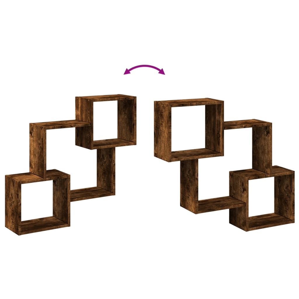 vidaXL Wandkast 78x18x71 cm bewerkt hout wit