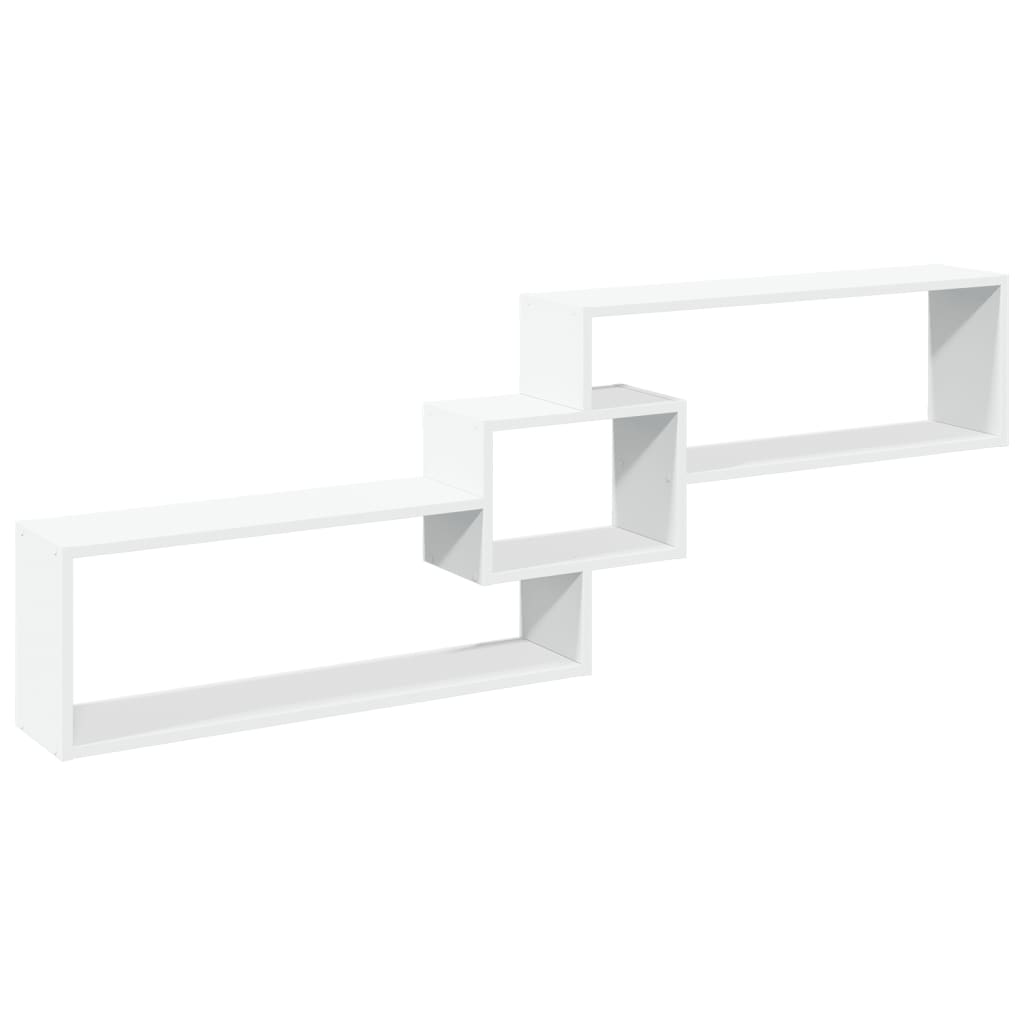vidaXL Wall Cabinet 158x18x53 cm Engineered Wood White