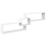 vidaXL Wall Cabinet 158x18x53 cm Engineered Wood White