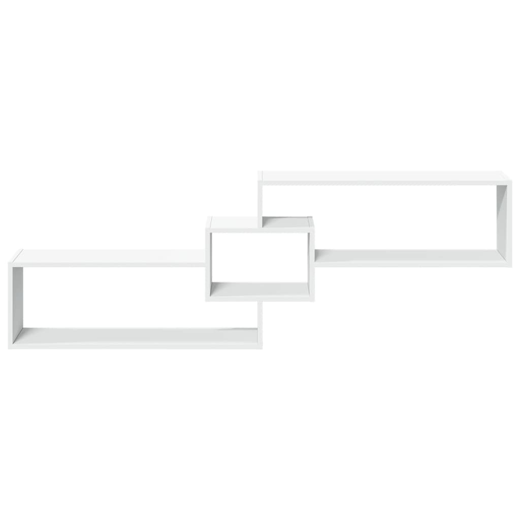 vidaXL Wall Cabinet 158x18x53 cm Engineered Wood White