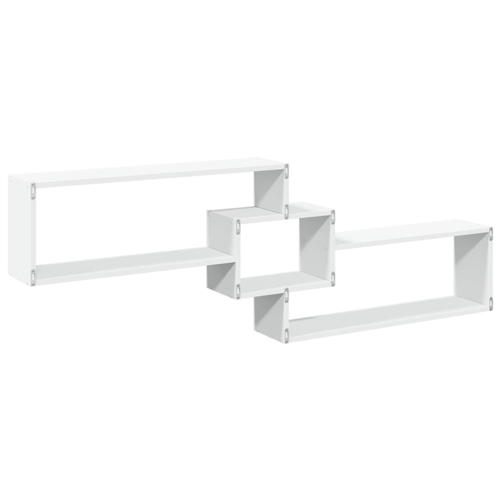 vidaXL Wall Cabinet 158x18x53 cm Engineered Wood White