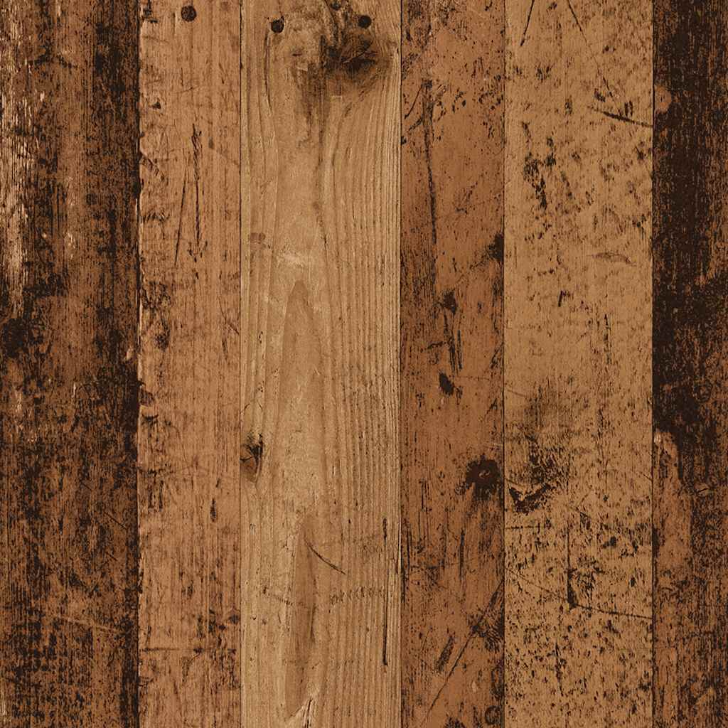 vidaXL Badkamerkast smal met wielen bewerkt hout wit